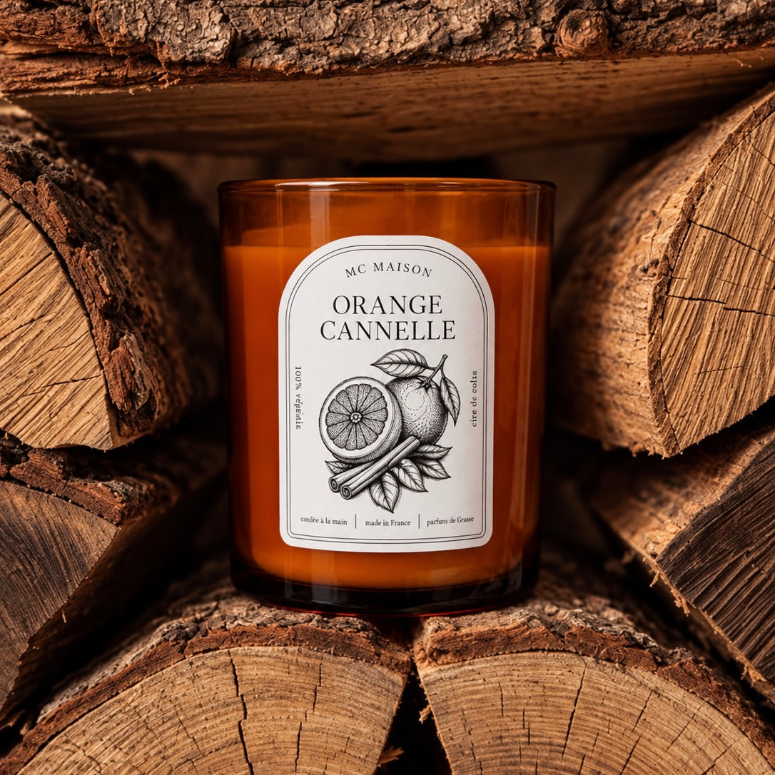Bougie orange-cannelle