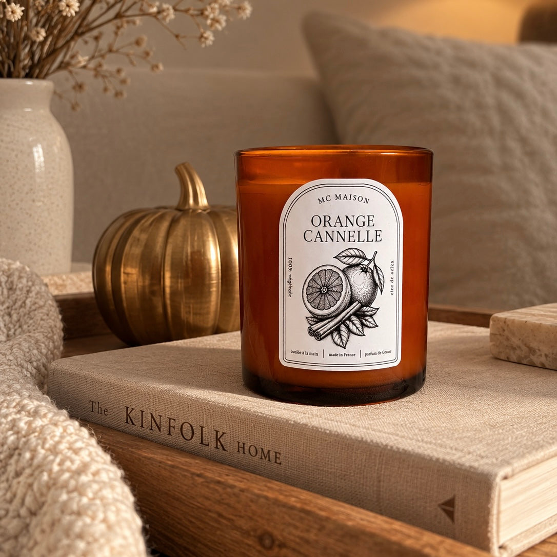Bougie orange-cannelle